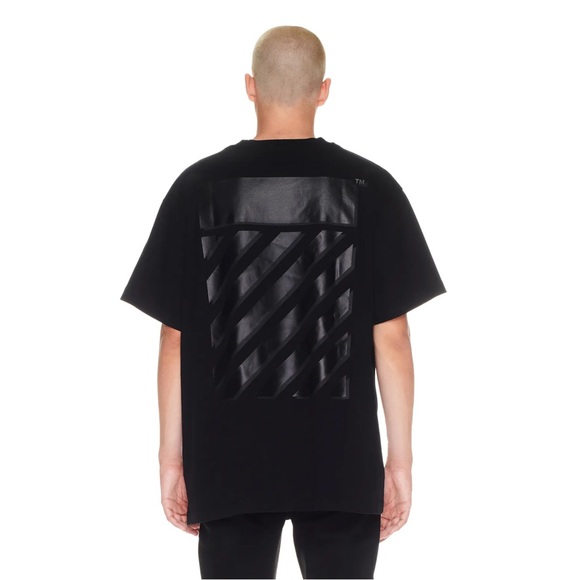 Off-White Other - New Men’s Off-White Diagonal Tab Over SS Tee Black/Black Size XXS (US Men’s 32)